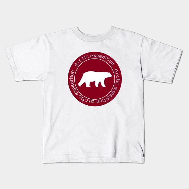 arctic expedition,polar bear Kids T-Shirt by zzzozzo